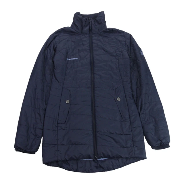 MAMMUT AJUNGILAK JACKET Womens XS Navy Blue Outdoor Walking Hiking Long Coat 22.95 PicClick UK