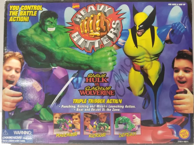 1996 Marvel Heavy Hitters Wolverine Vs Incredible Hulk Toy Biz Vintage Rare