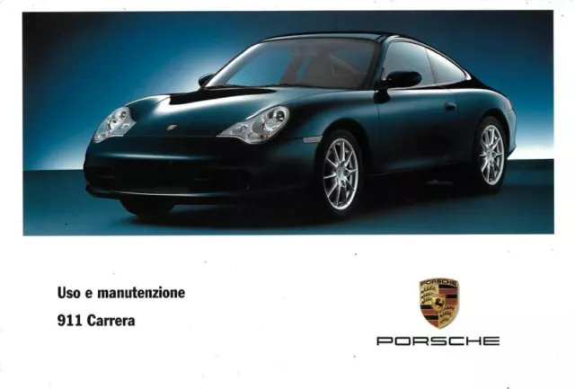 MANUALE LIBRETTO USO e MANUTENZIONE PORSCHE 911 996 2001-2005 - PDF in ITALIANO