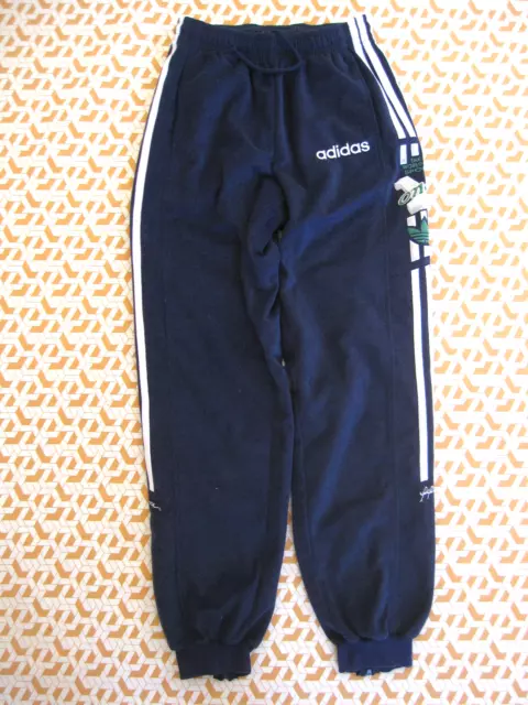 Pantalon Adidas One World Sport 80'S Marine Velour Survetement vintage - 14 ans