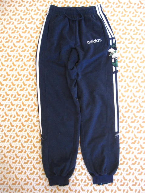 Pantalon Adidas One World Sport 80'S Marine Velour Survetement vintage - 14 ans