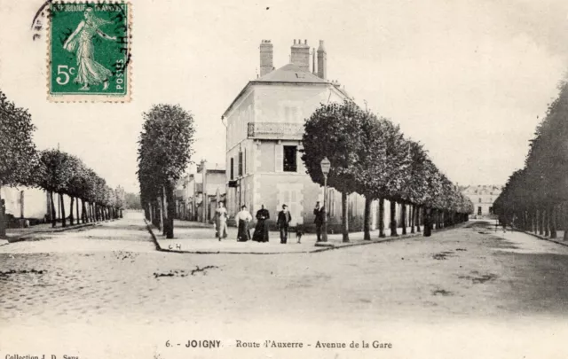 *1099 cpa 89 Joigny - route d'Auxerre, avenue de la Gare