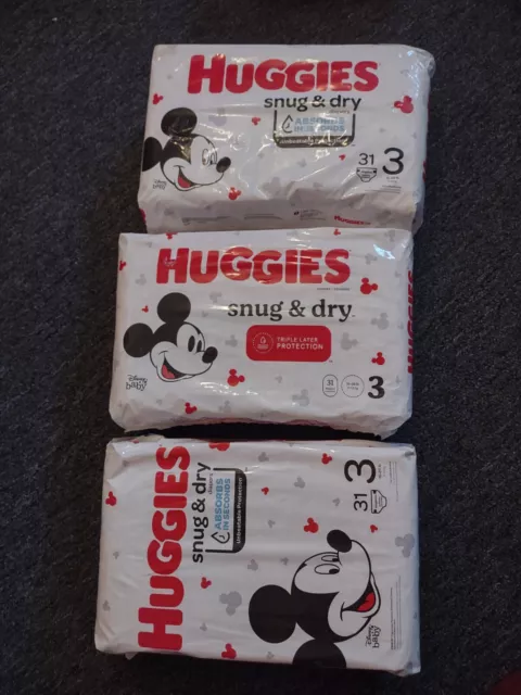 Huggies Snug & Dry Size 3 Diapers 16-28 lbs