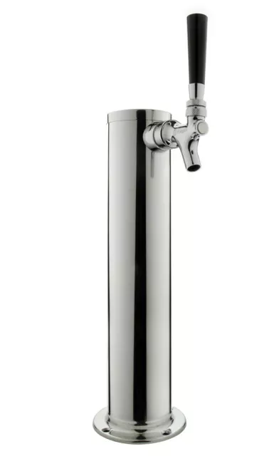 Kegco 14" Stainless 1-Tap All Stainless Contact Quick Disconnect Homebrew Tower