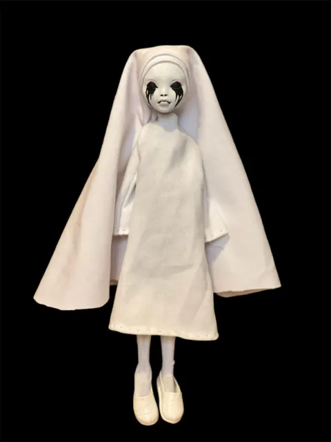 White Nun AHS Inspired Art Monster High Custom Ooak Doll Repaint