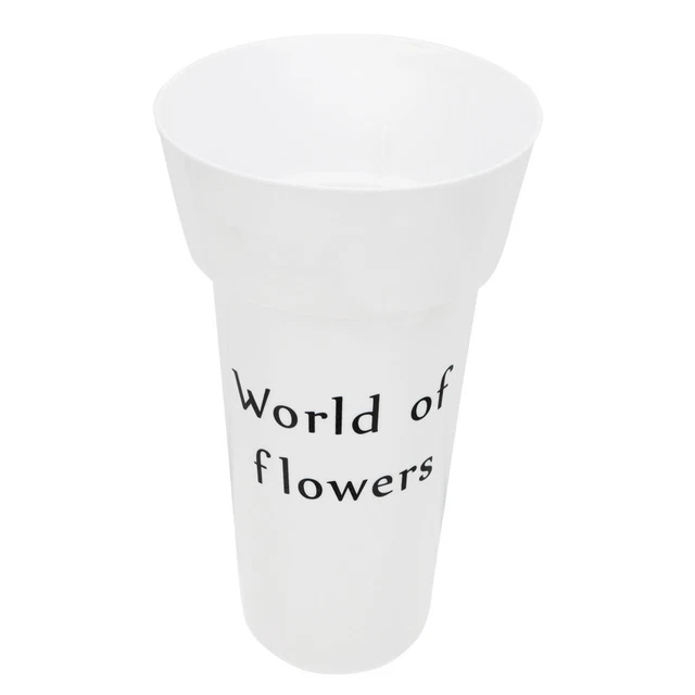 Pot De Fleur Champêtre Seau De Fleurs Fraîches Décor Botanique Acier Inoxydable