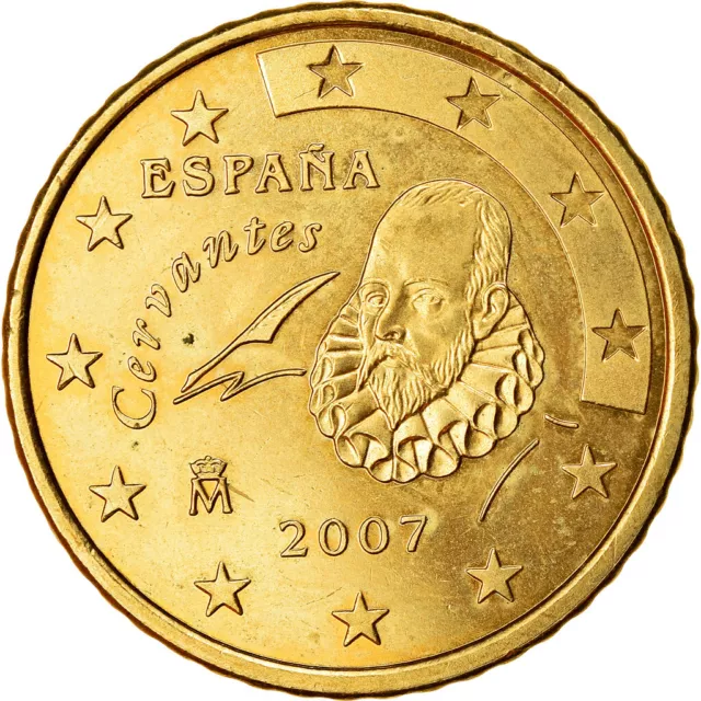[#765391] Spanien, 50 Euro Cent, 2007, UNZ, Messing, KM:1072