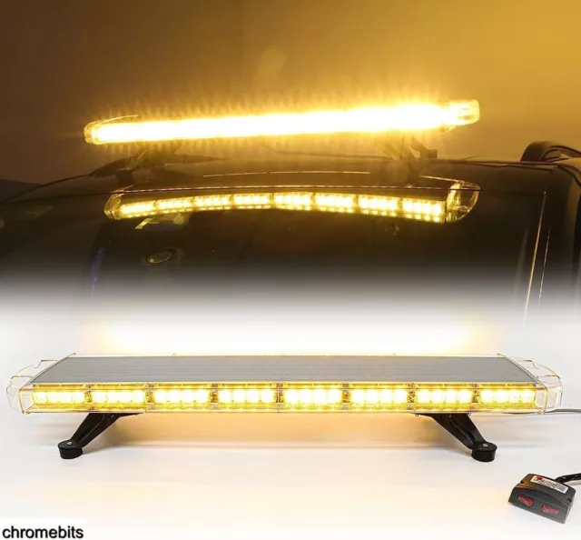 72 LED Luce Ambra Barra Faro Emergenza Recupero 1000MM 1m 39 " Furgone Camion