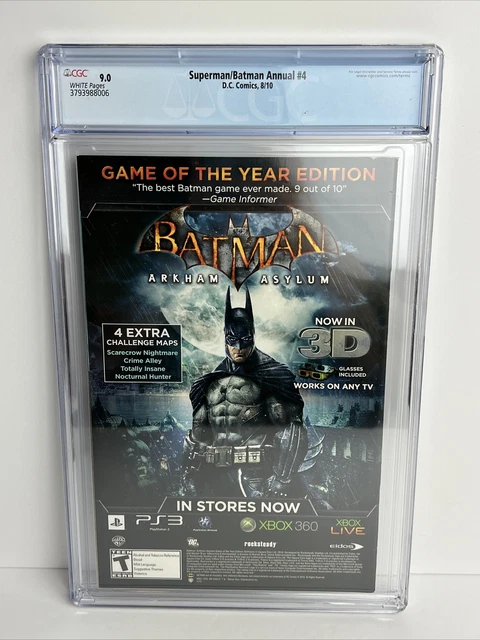 Superman/Batman Annual 4 CGC Graded 9.0 DC Comics White Pages 2010 2