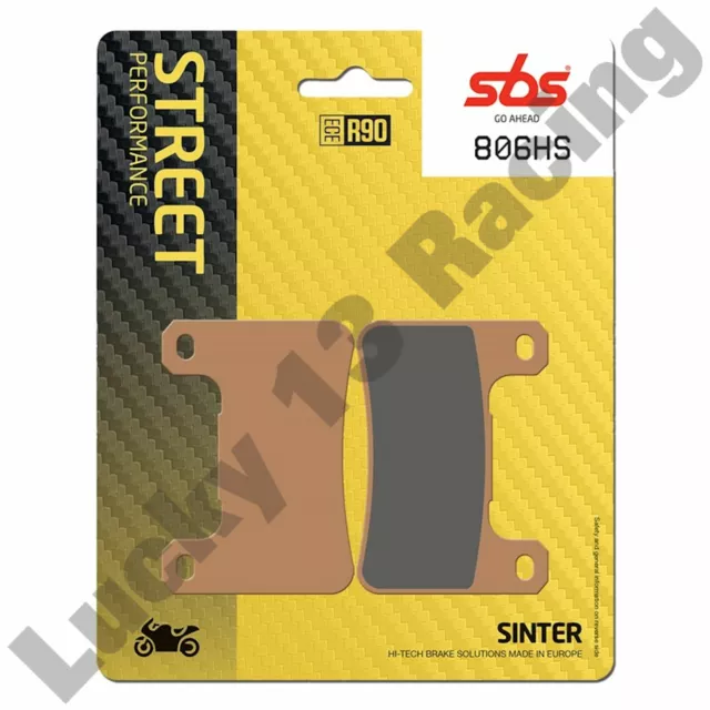 SBS HS Sinter front brake pads 806HS