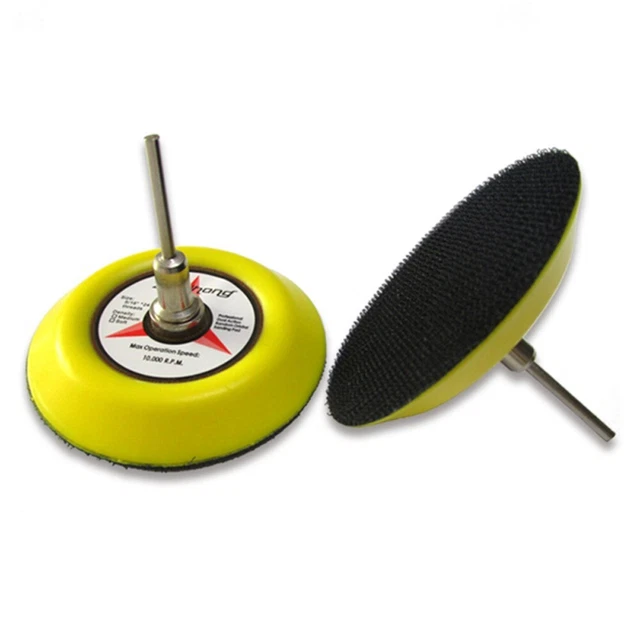 Soutien Patins Disque de Ponçage 1Pc 3mm Tige 75mm for Pneumatique Outils M6 PU