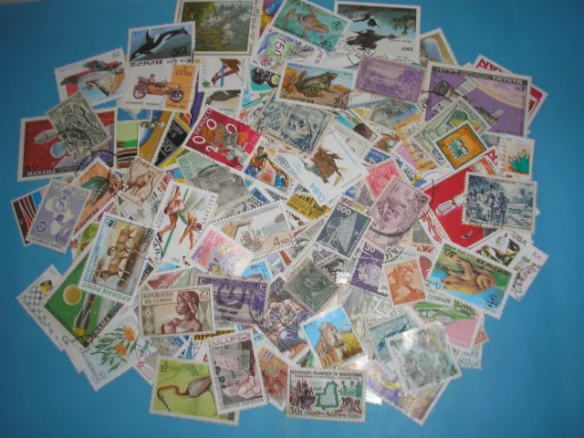 160 Timbres Etrangers Obliteres N°281