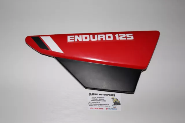 125 Dtmx Yamaha  1979 De Couleur Rouge  Emblemes Compatible Pour Caches Lateraux