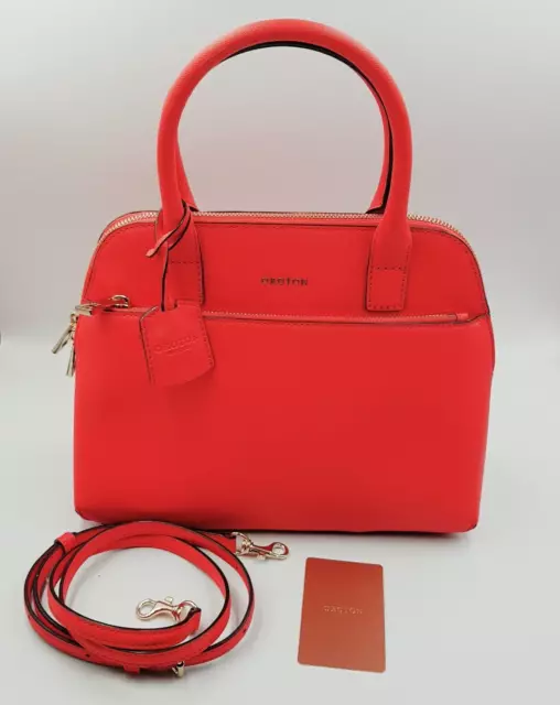 [ OROTON ] Womens Saffiano Leather Dome Maison Griptop Bag Handbag RRP$445