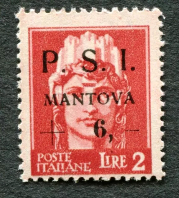 PSI MANTOVA Italy 2L - FIRST CITY-ISSUE after FALL OF FASCISM, MNH/OG 1945 (304)