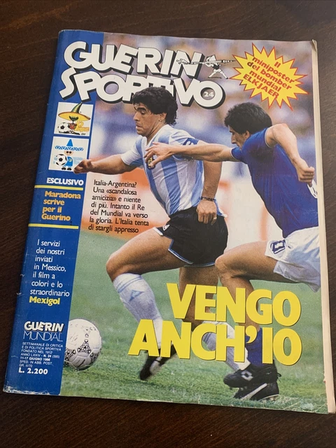 Magazine Guerin Sportivo N°24 1986 - Maradona Coupe Du Monde Mexique 86