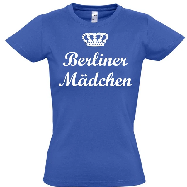 Damen T-Shirt Berlin er Mädchen Fan Shirt  Frauen Trikot Ultra Hoodie, Kapu,