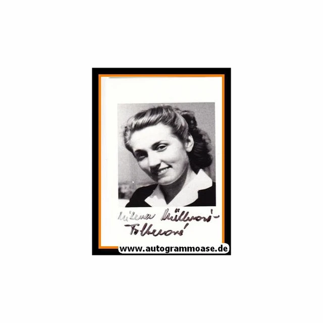 Autogramm Turnen | Milena MÜLLEROVA | 1948 Foto (Portrait SW) OS-Gold