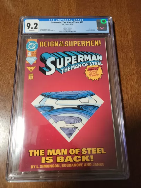 Superman: The Man of Steel #22 [Die-Cut Cover Edition] (Jun 1993, DC)