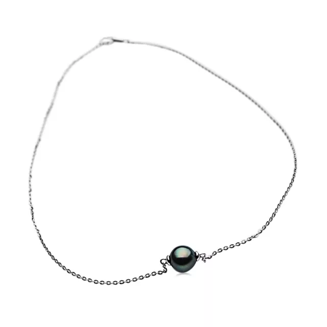 10mm Tahitian Pearl Pendant Necklaces Pacific Pearls® Birthday gift For Daughter