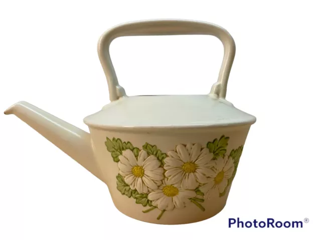 Poppy Trail Sculptured Daisy Metlox MCM Tea Kettle Replacement Embossed Boho