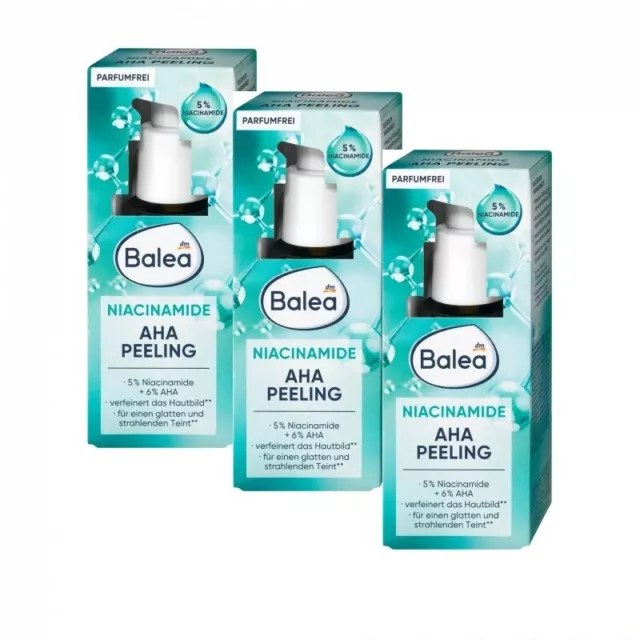 3 x suero exfoliante de balea niacinamida AHA 30 ml
