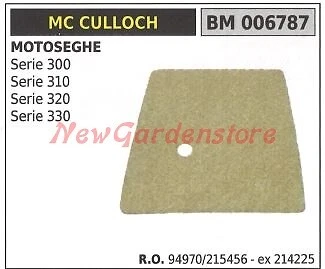 Guarnizione In Schiuma Per Filtro Aria Motoseghe Homelite Serie 330 – HQRP (5 Pezzi)