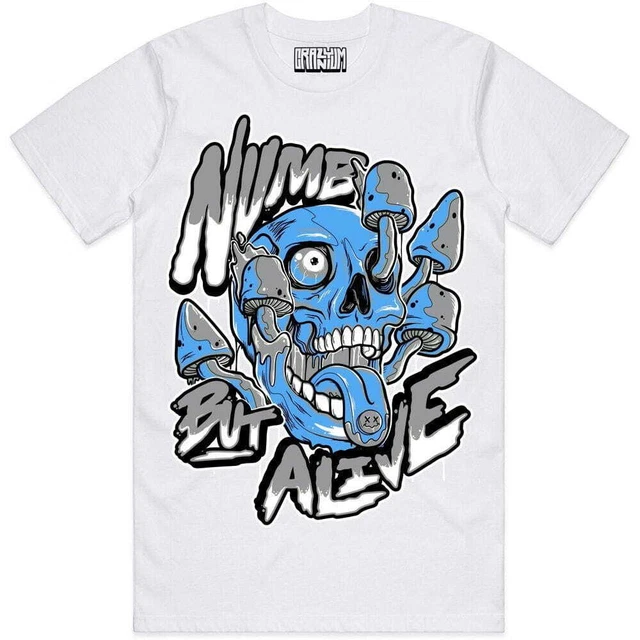 JORDAN UNIVERSITY BLUE Shirt to Match Sneaker Tees UNC Numb Alive