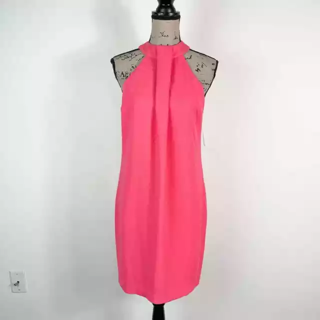 Trina Turk NWT Grove Crepe Halter Dress Pink Size 2