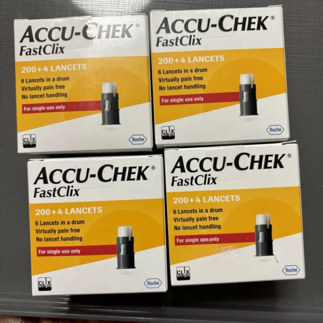 Accu-Chek FastClix Lancet - 4 Packs of 204