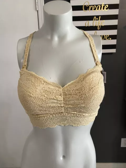 NEW Cosabella Never Say Never Mommie Nursing Soft Bra sz S Beige NEVER1304