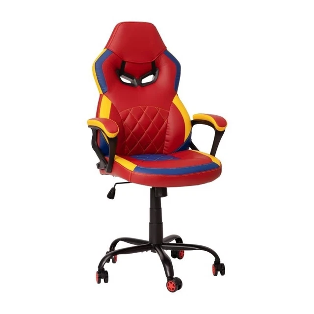 Flash Furniture Ergonomic Office Computer Chair - Adjustable Red and Yellow