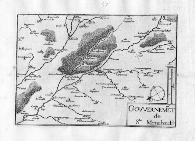 ca. 1630 Sainte-Menehould Champagne-Ardenne Frankreich France gravure Tassin