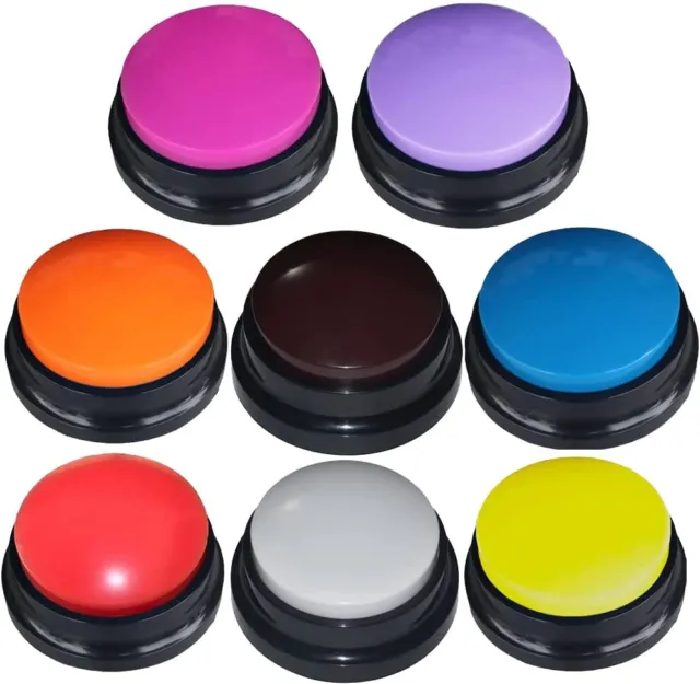 FRQNTKPA 8 Color Voice Recording Button, Dog Buttons for Communication Pet