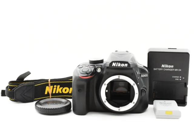 [Near Mint] Nikon D3400 24.2MP Digital SLR Camera Body Shutter Count: 8640