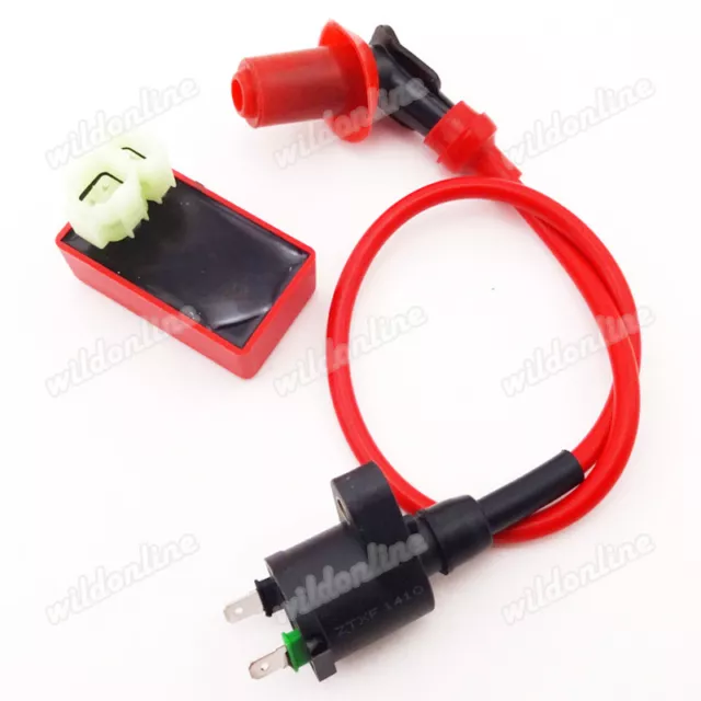 GY6 50 125cc 150cc Racing Ignition Coil AC CDI Box Fit Moped Scooter ATV Go Kart