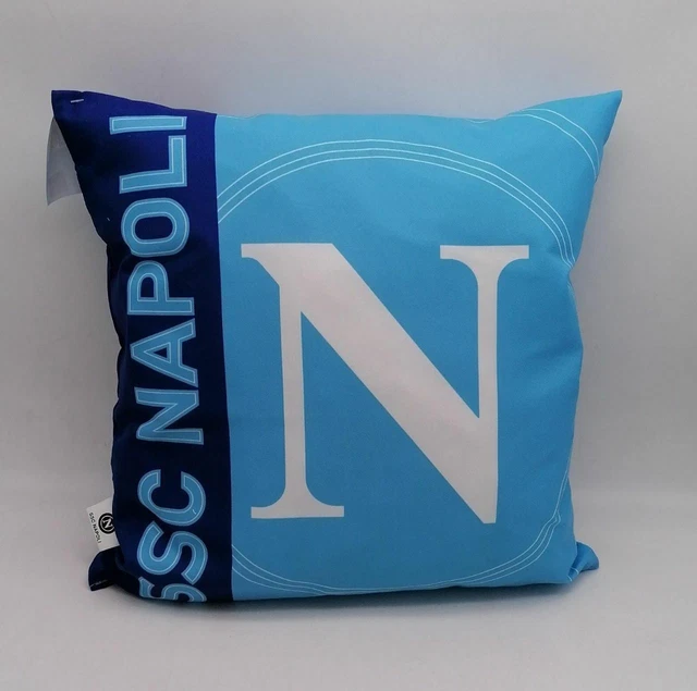 Cuscino Arredo Casa Singolo 40x40 Prodotto Ufficiale SSC Napoli Imbottito