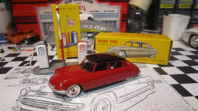 Citroen Ds19 Dinky Atlas Au 1/43 Neuve Avec Sa Boite Rouge Noire Sans Les Pompes