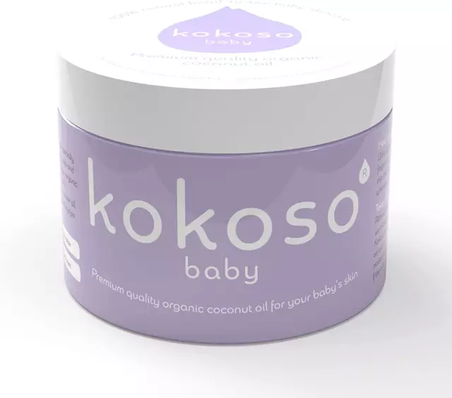 Kokoso Baby Organic Coconut Oil - Moisturising 100% Natural Baby Oil for Baby Ma