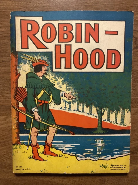 ROBIN HOOD ILLUSTRATED 1932 Book McLoughlin Bros USA R4 £31.28 ...