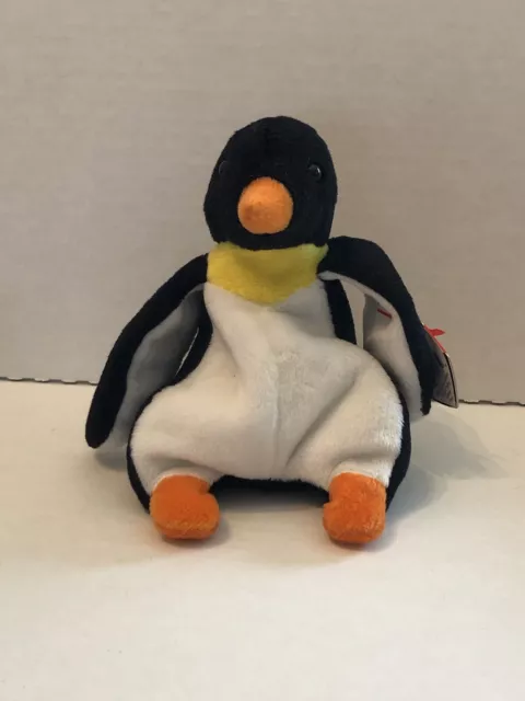 Ty Beanie Babies Baby Waddle the Penguin ￼1995 PVC Pellets