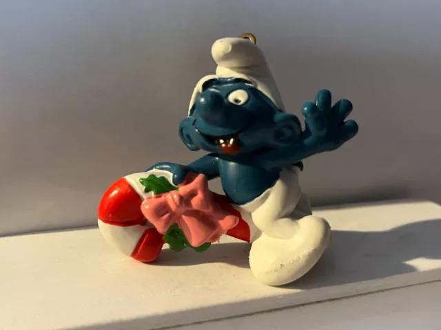 Puffo 51904 Candy Cane Natale con caramella  1.A Smurf Schtroumpf Schlumpf Puffi