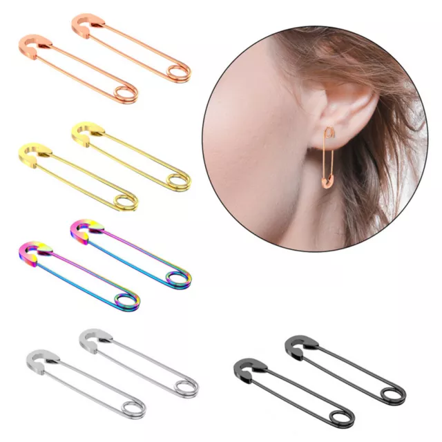 Trombone Boucle d'oreille en acier inoxydable Boucles d'oreilles épingle de