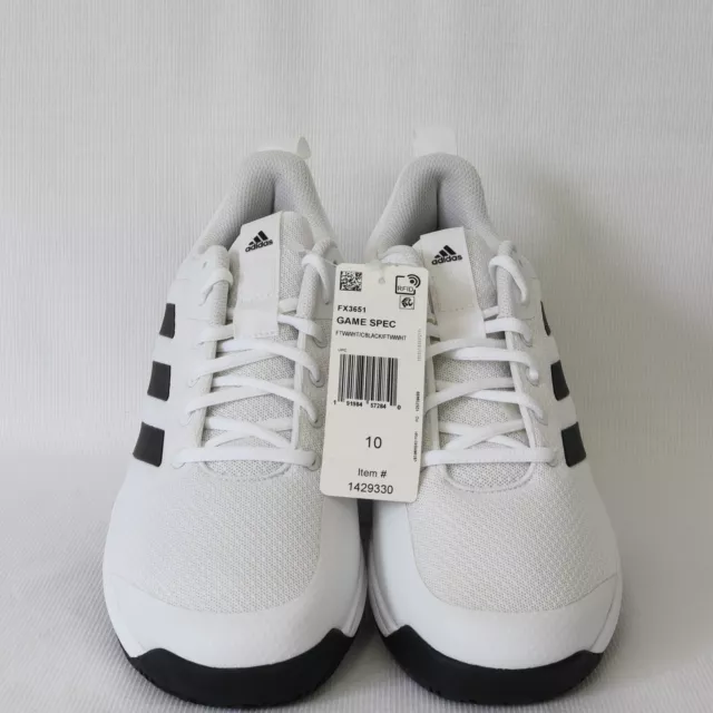 ADIDAS GAME SPEC Tennis Shoes White/Black Men's Size 10 FX3651 $44.99 ...