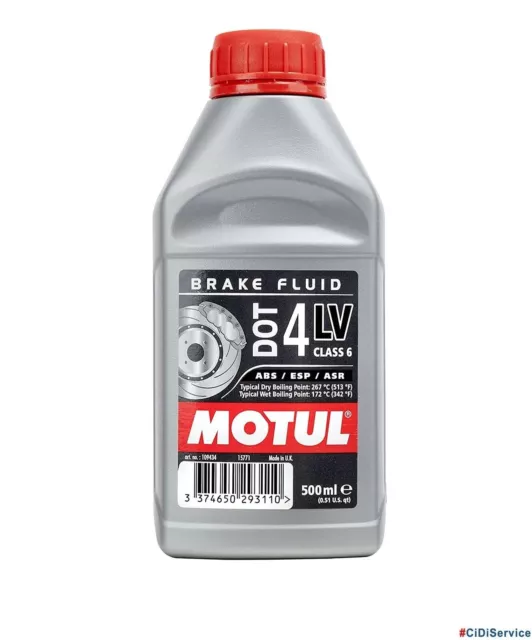 Olio freni frizione MOTUL BRAKE FLUID DOT4 LV Auto Moto Fluido ABS ESP ASR