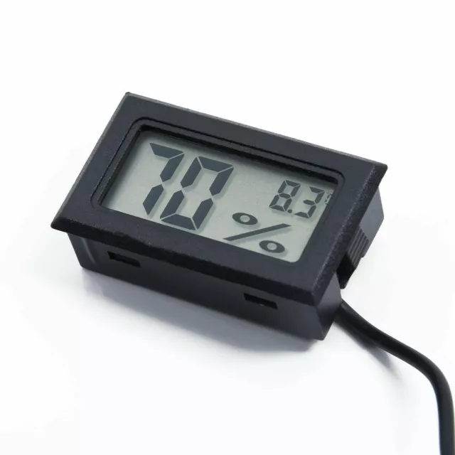 Capteur humidité thermomètre et hygromètre digital LCD câble 2m 3