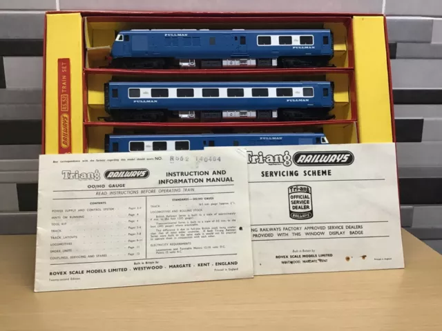 Triang Railways Rs.52 Blue Pullman Train Set