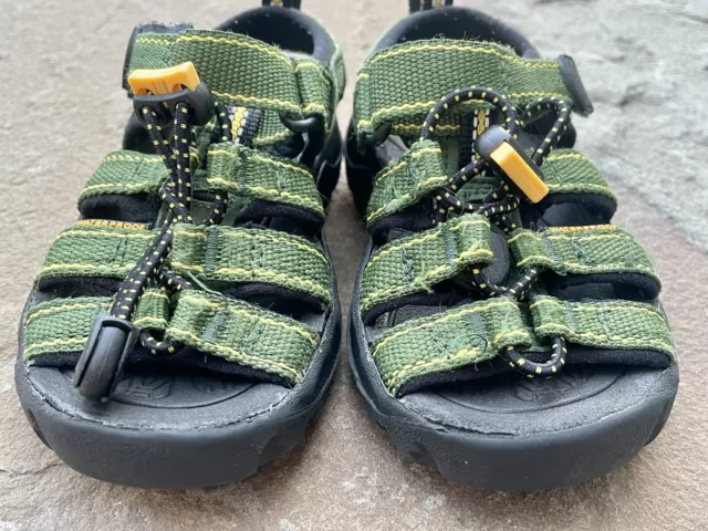 KEEN NEWPORT Waterproof Sandals Little Kid Toddler Sz 8 Green Hiking Water Shoe 3