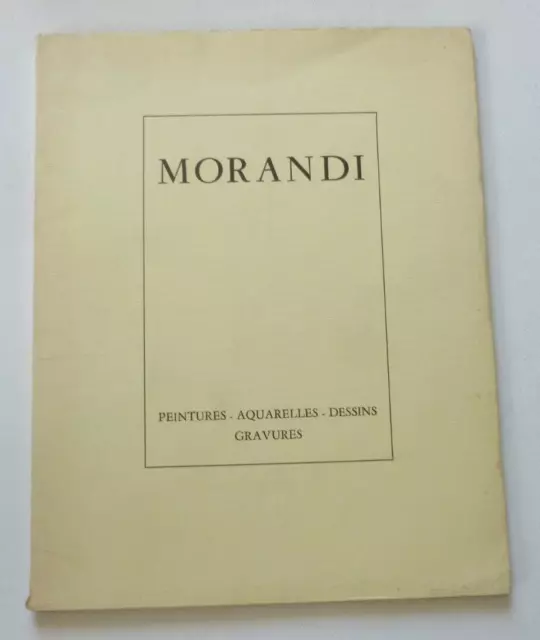 Giorgio Morandi Oeuvres De 1912-1962 1968 Francese Art Exhibition Catalogo