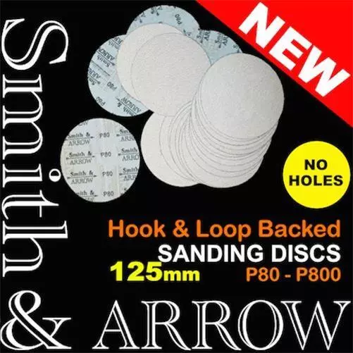 125mm HOOK AND LOOP DISCS NO HOLE SANDING PAD 5" SANDPAPER ORBITAL SANDER DRYWET